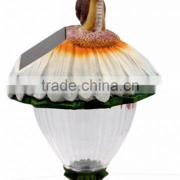 Mixed Poly Resin Deco Solar Path Garden Lawn Stake Light photo-5