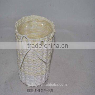Handmade Paper Rope Waste Basket photo-2