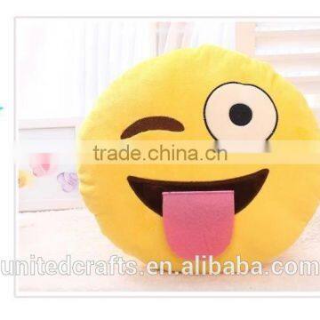 2016 Hot Emoji Cushion Smiley Face Expression Round Cushion Home Pillow photo-2