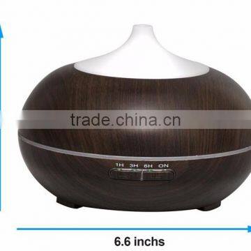 2017 New Trending Product 300ml Wood Grain Electric Aromatherapy Ultrasonic Aroma USB Essential Oil Diffuser photo-4
