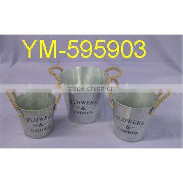 Easy-taking New Design Cheap Metal Box Tool Flower Pot photo-2