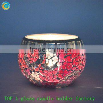 Purple Mosaic Candle Holder Cheap Wedding Decor photo-5