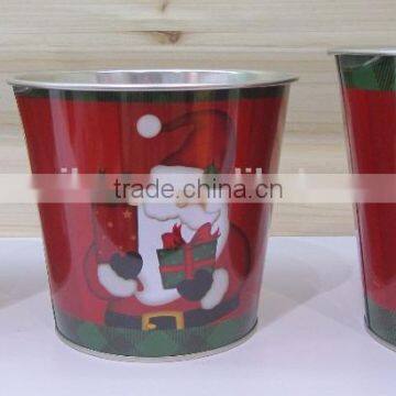 Wholesale Gift Metal Christmas bucket