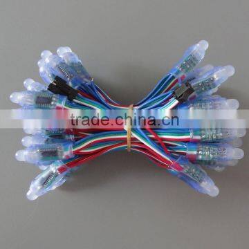 F8 RGB LED Strawhat Light for Holiday Decoration/Full Color 12mm LED Christmas Decoration Light/LED Strawhat Stright Light photo-3
