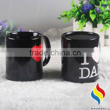 Customized Logo ceramic color changing coffee mugs