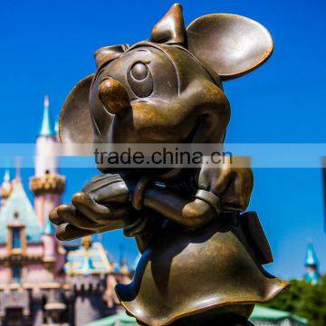Animal Metal Detector Minnie Mouse Bronze Sculpture for Garden photo-2