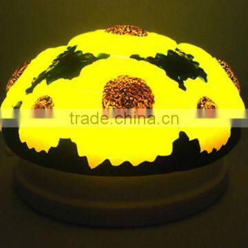 3" Sunflower night light with remote control