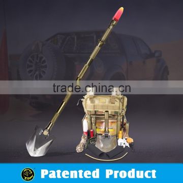 New Model Outdoor Jeep Tools Shovel with Tactical Led Flashlight Knife Axe and Hoe Functions