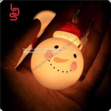 Snowman battery operated fairy light string