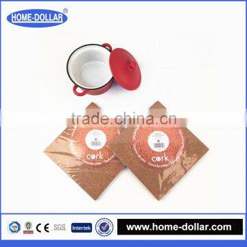 Manufacture wholesale creative design natural blank cork coaster