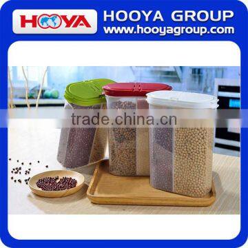 Transparent Plastic Two Portion Bulk Cereal Dispenser Food Dispenser photo-2