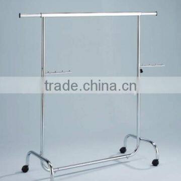 Heavy Duty Mobile Folding Metal Commercial Garment Rack photo-2