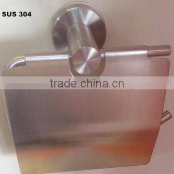 Bath Hardware Factory Supply Stainless Steel Roll Paper Rack (with Cover ) photo-3