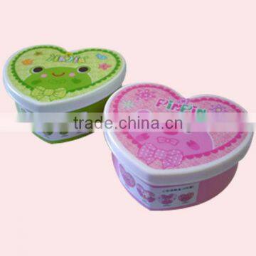 Wholesale 4 in 1 Plastic Heart Shape Food Box