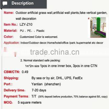 Outdoor Artificial Grass Wall Artificial Wall Plants Fake Vertical Garden Wall Decoration photo-3