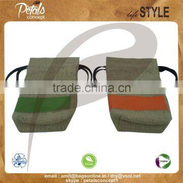 Drawstring Bag With Pu Label & Screen Print Logo With PU Pull String Closure - Ideal for Branding of Wine photo-6