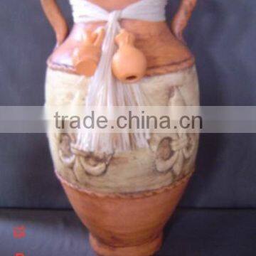 Ceramic Vase, flower pot, made from clay