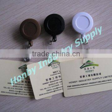 Black 32mm Retachable Job Card Badge Reel