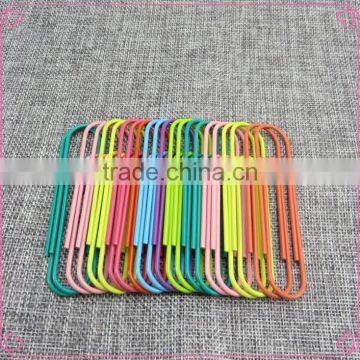 Colorful Metal Wire Money Office Stationery Paper Clips 50mm photo-2