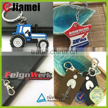 Soft Pvc Rubber Keychain OEM Shape Guitar Keyring photo-3