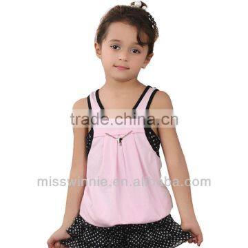 baby girl trendy tank top children's summer wear