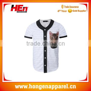 New Style Promotional Sublimation Inline Baseball Jersey Custom