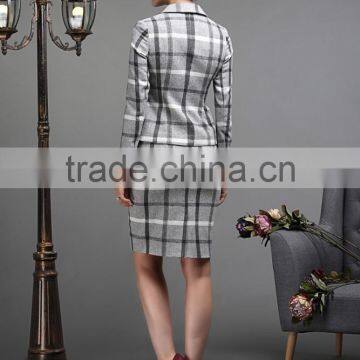 Fashion Ladies Skirt Suits Custom Women Suit WMS27 photo-3