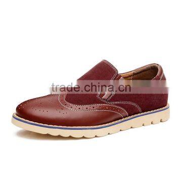 wine red brogue men leather shoes relaxation have sample, high quality adults casual shoes fashion for men business fashion styl