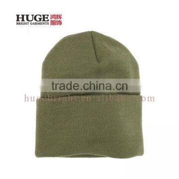 China Manufacturer Factory Direct 100% Acrylic Mens Knit Hats