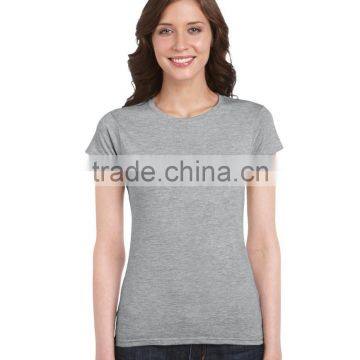 180g 100% Cotton Blank O-neck Women T-shirt photo-2