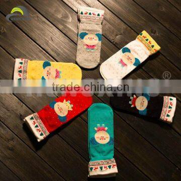 Young Girl Cute China 100% Cotton Design Socks