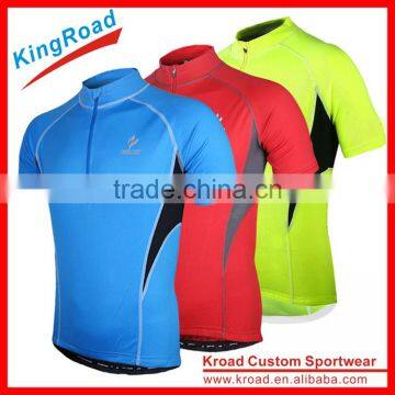 Cheap Wholesale Men's Short Sleeve Cycling Wear Custom Cycling Jerseys With Sublimated Printing