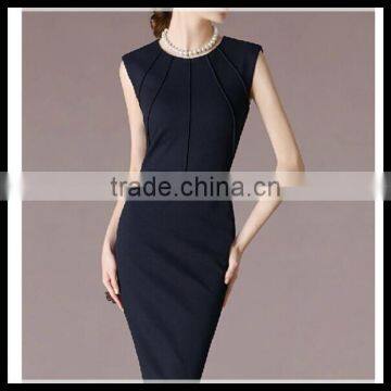 Well cutting bodycon women dress for sex women black straight dress for office