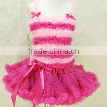 Wholesale tutu fluffy pettiskirt set for girls, small fresh summer wear girl's super fluffy pettiskirt set