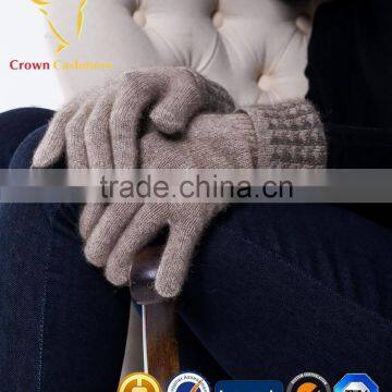 100% Mongolian Cashmere Gloves Womens Cashmere Knitted Gloves photo-3