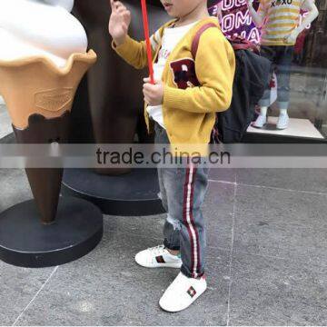 1-7 Years 2017 New Wholesale Cotton Full Sleeves V-Neck Knitting Baby Boys Girls Coats (pick Size Color) photo-4