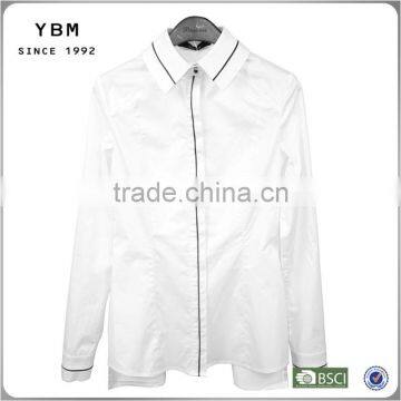 2014 2015 new design alephan man shirt custom made white shirt