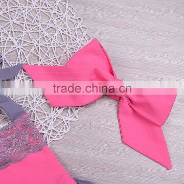 S33627W 2017 Summer Baby Girl Lace Flower Jumpsuit Princess Toddler Romper photo-5