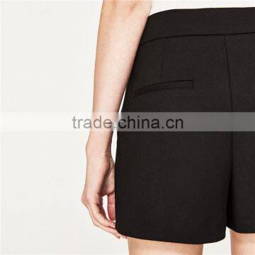 Summer Hot Sale Simple Design High Waisted Shorts With Side Pockets photo-4