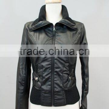 Lady pu Leather Jacket/motorcycle Blazer/mexico Leather Jackets #LPU0209 photo-5