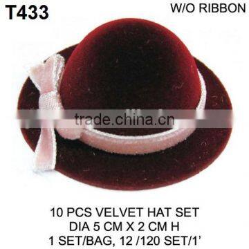 10 Pcs Papaer Craft DIY Black Cardboard Hat photo-6