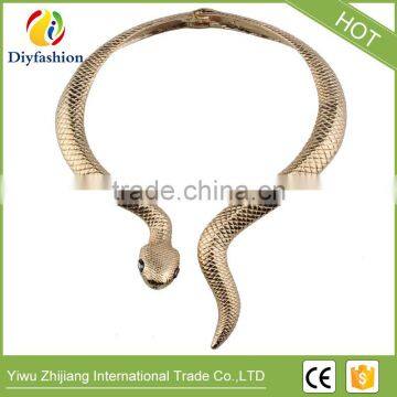 New Fashion Jewelry Metal Snake Personalize Maxi Necklace Women Vintage Statement Necklace Collar Chokers photo-4