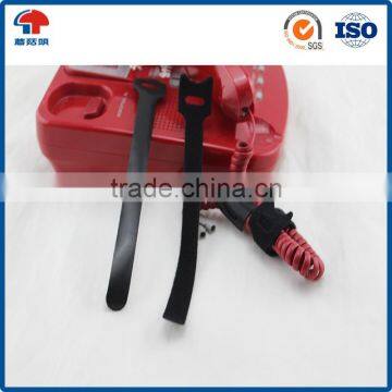 Thin Adjustable Hook & Loop Cable Ties For Data Room Telecom Cable Management