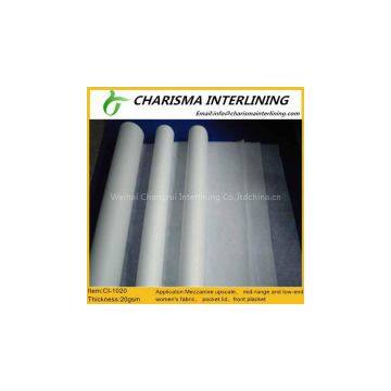 Excellent Quality Low Price Impregnating Bonded Non Woven Interlining 1020 1030 photo-2