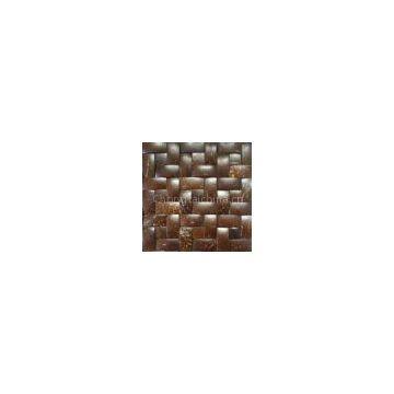 brown color coconut mosaic tile