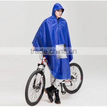 waterproof bick bicycle printed pvc rain poncho