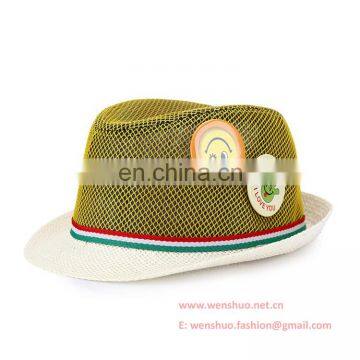 Summer New Small Children Breathable Fedora Hat