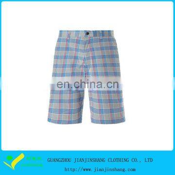 Printed Plaid Regular Fitted Cool Pass Polyester Golf Shorts Made In China