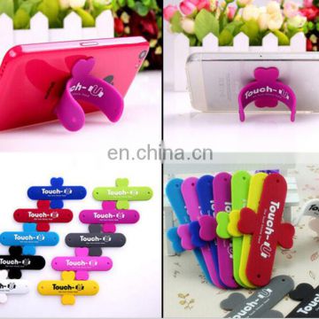 silicone/soft pvc korea creative touch-u Mobile phone scaffolds, Updated version