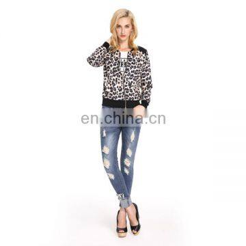 Leopard Printed Jacket Wholesale Price Outdoor Cool Fashion Jacket